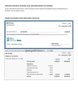 Fill in a Valid Payroll Check Template
