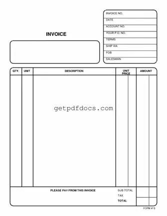 Fill in a Valid Free And Invoice Pdf Template
