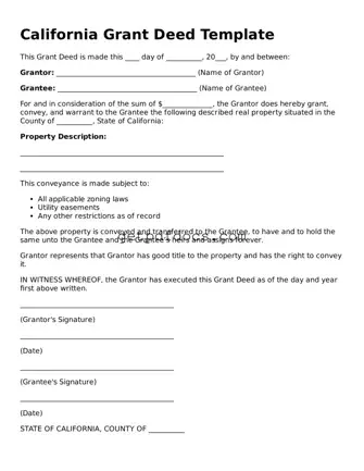 Attorney-Approved Deed Form for California State