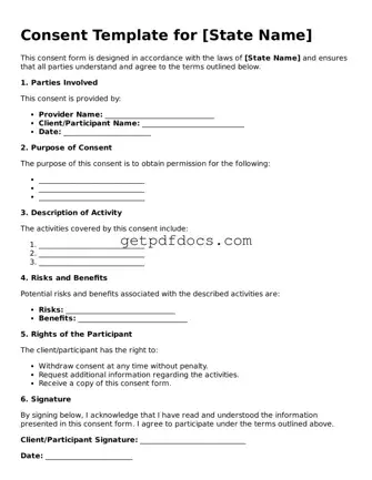 Printable Consent Template