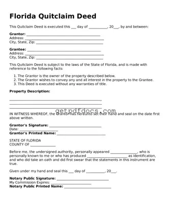 Attorney-Approved Deed Form for Florida State