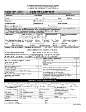 Fill in a Valid Planned Parenthood Proof Template