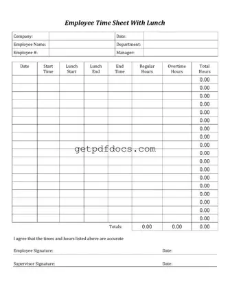 Fill in a Valid Time Card Template