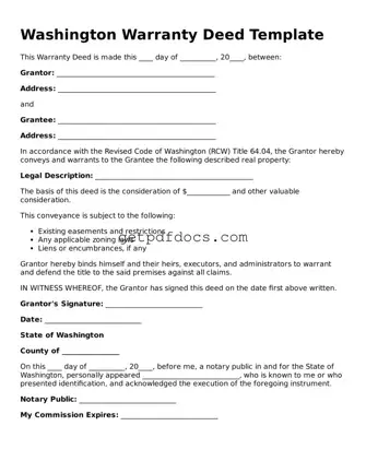 Attorney-Approved Deed Form for Washington State